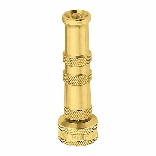 Gilmour Adjustable Twist Brass Heavy-Duty Hose Nozzle 852812-1001